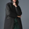 Abrigo largo acolchado «Rain or Shine» - Negro