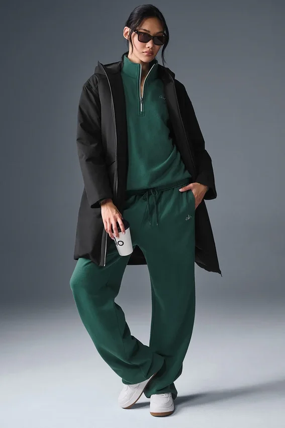 Abrigo largo acolchado «Rain or Shine» - Negro