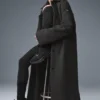 Abrigo largo Wool Metro - Gris jaspeado oscuro