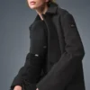 Abrigo largo Wool Metro - Gris jaspeado oscuro