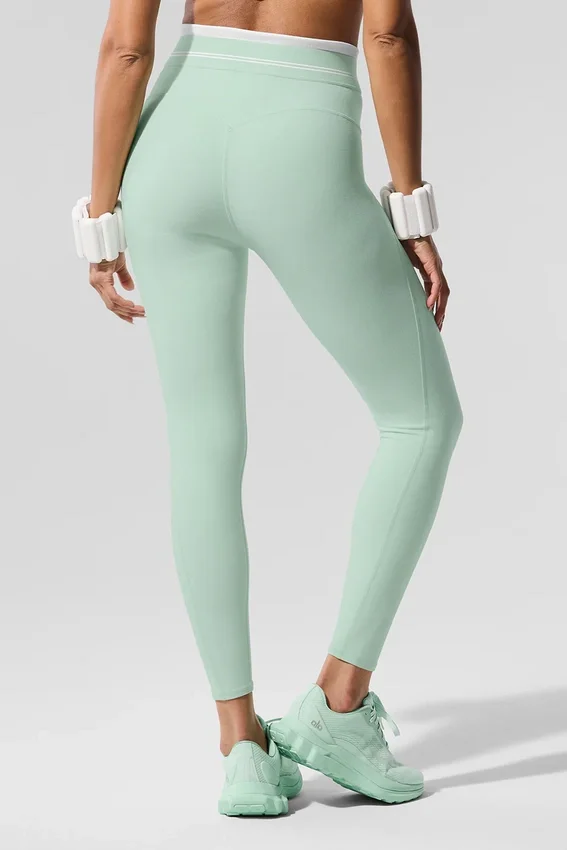 Airbrush High-Waist 7/8 Better Together Legging - Menta/Blanco