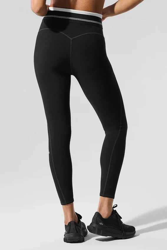 Airbrush High-Waist 7/8 Better Together Legging - Negro/Blanco