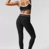 Airbrush High-Waist 7/8 Better Together Legging - Negro/Blanco