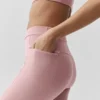 Airbrush High-Waist Fast Track Leggings - Rosa vintage/Blanco