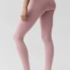 Airbrush High-Waist Fast Track Leggings - Rosa vintage/Blanco