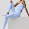 Airbrush Legging de cintura alta - Azul Provenza claro