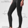 Airbrush Legging de cintura High-Waist y largo 7/8 - Negro