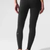Airbrush Legging de cintura High-Waist y largo 7/8 - Negro