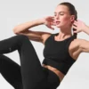 Airbrush Legging de cintura High-Waist y largo 7/8 - Negro