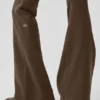 Airbrush Legging de talle bajo y corte acampanado con efecto aerógrafo - Espresso