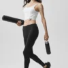 Airbrush Legging de talle bajo y largo 7/8 - Negro
