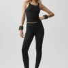 Airbrush Legging de talle medio - Negro