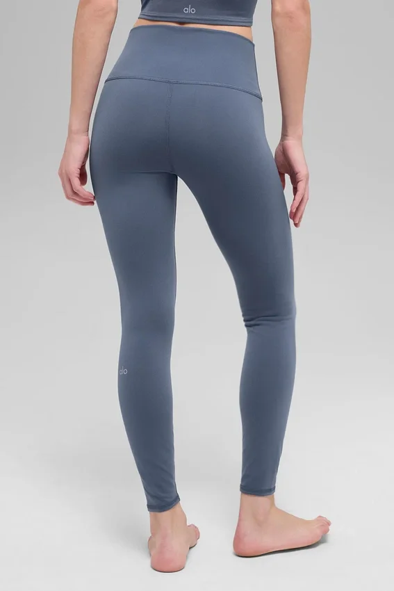 Airbrush Legging High-Waist 7/8 - Bluestone