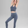 Airbrush Legging High-Waist 7/8 - Bluestone