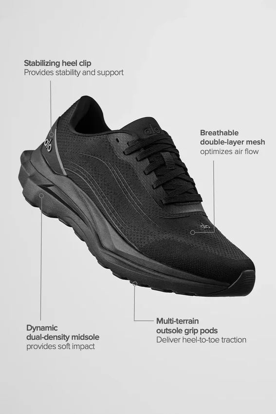 Alo Runner - Negro/Negro