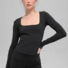 Alo Softsculpt Precision de manga larga - Negro