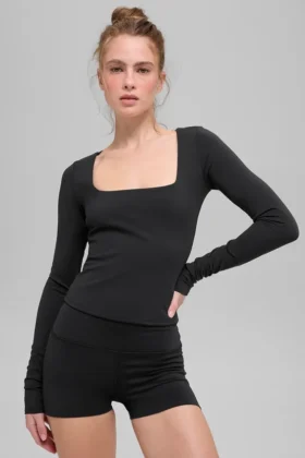 Alo Softsculpt Precision de manga larga - Negro