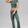 Alosoft Crop Finesse de manga corta - Verde trébol