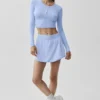 Alosoft Crop Finesse de manga larga - Azul Provenza claro