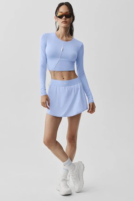 Alosoft Crop Finesse de manga larga - Azul Provenza claro
