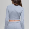 Alosoft Crop Finesse de manga larga - Escarcha de invierno