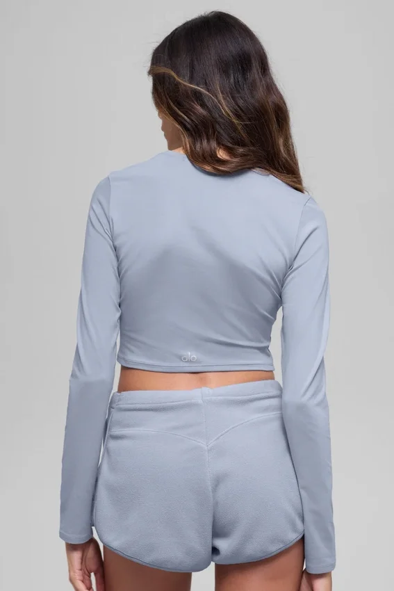 Alosoft Crop Finesse de manga larga - Escarcha de invierno