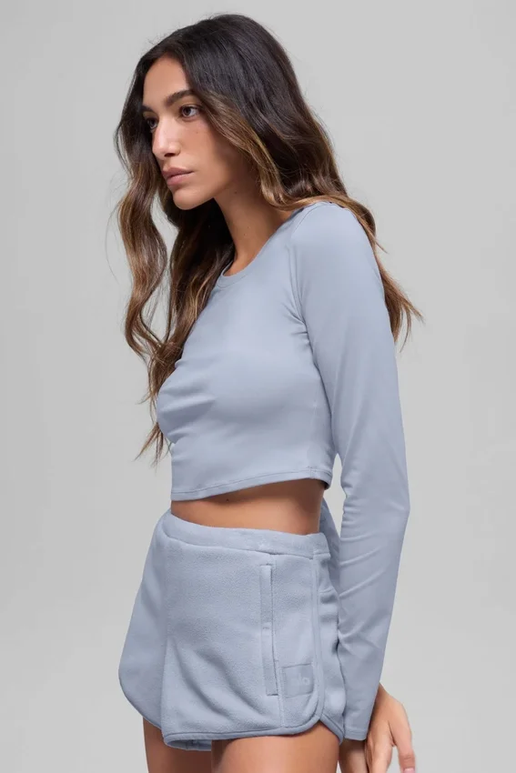 Alosoft Crop Finesse de manga larga - Escarcha de invierno