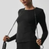 Alosoft Finesse de manga larga - Negro