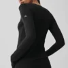 Alosoft Finesse de manga larga - Negro