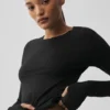 Alosoft Finesse de manga larga - Negro