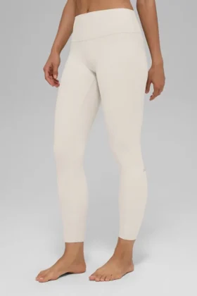 Alosoft High-Waist 7/8 Highlight Leggings – Color hueso