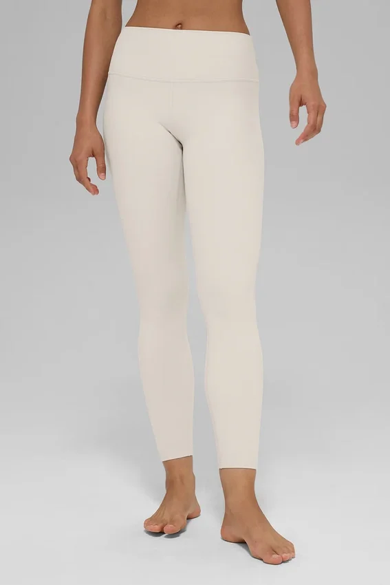 Alosoft High-Waist 7/8 Highlight Leggings - Color hueso