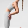 Alosoft High-Waist 7/8 Highlight Leggings – Gris jaspeado deportivo