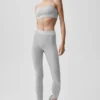 Sujetador Alosoft Relay - Gris jaspeado deportivo/Blanco