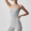 Alosoft Mono entero One and Done - Gris jaspeado deportivo
