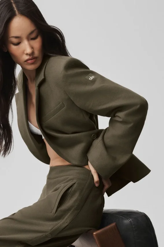 Blazer ajustado - Olive Tree