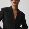 Blazer con cordón - Negro
