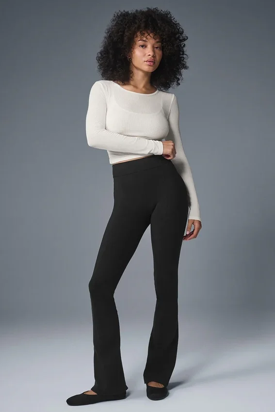 Blusa de manga larga con fruncidos - Marfil