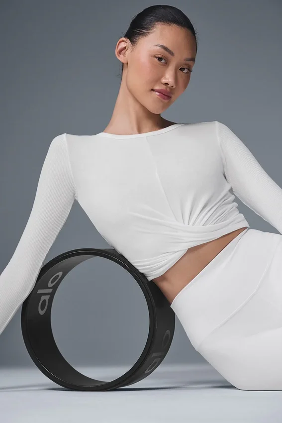 Blusa de manga larga Cover - Blanco
