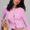 Blusa de manga larga Dreamlight — Rosa corazón de caramelo