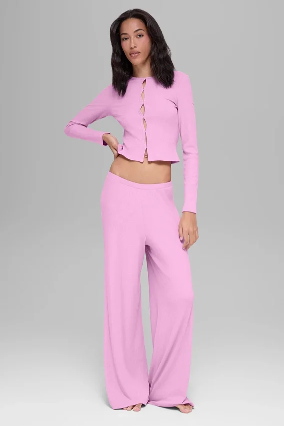 Blusa de manga larga Dreamlight — Rosa corazón de caramelo