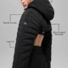 Bolero acolchado Starlight — Negro