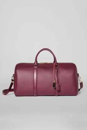 Bolsas de viaje Alo Voyage – Cuero burdeos