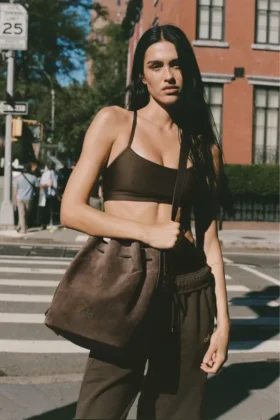 Bolso Alo Balance - Gamuza color espresso