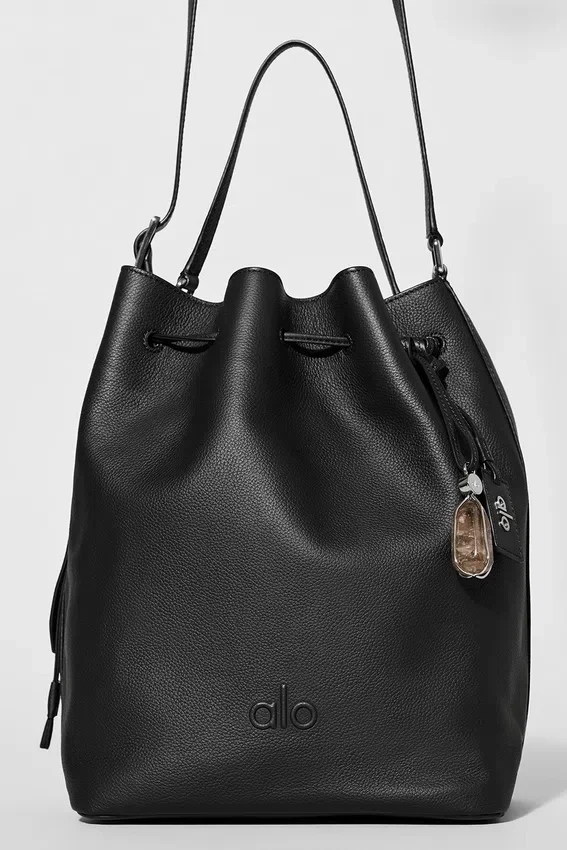 Bolso tipo cubeta Alo Balance - Cuero negro