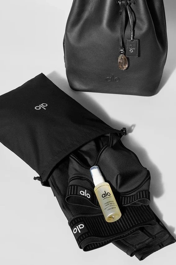 Bolso tipo cubeta Alo Balance - Cuero negro