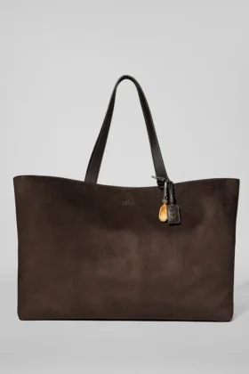 Bolso tipo tote Alo Tranquility - Gamuza color espresso