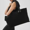 Bolso tipo tote Alo Tranquility - Gamuza color espresso