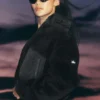 Bomber con ribetes de sherpa - Negro