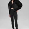 Bomber con ribetes de sherpa - Negro
